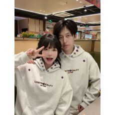 批发330g纯棉 加绒薄款 刺绣 后包 正版超好看<b class='q'>流行</b>款高级感上衣外套潮