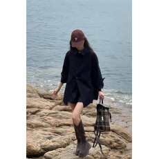 批发女<b class='q'>衬衫</b>oversize2026春夏新款宽松休闲<b class='q'>男</b>友风长袖常规款外套上衣潮