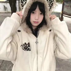 批发夹棉 麂皮绒 原版面料  麂皮毛领外套拉链式高级感女生外套常规款