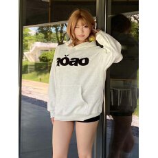 批发高质量/袖子有拉链/刺绣/后包330g纯棉复合 流行款百搭男女刺绣衫