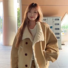 批发2025新款韩系羊羔毛绒外套女秋冬爆款超好看<b class='q'>宽松</b>显瘦加厚夹克上衣