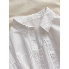 批发轻奢白色纯棉<b class='q'>衬衫</b>女长袖2026年新款别致宽松超好看上衣<b class='q'>衬衣</b>外套