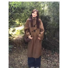 批发韩系呢子大衣女2025秋冬季新款毛呢外套小个子<b class='q'>赫本</b><b class='q'>风</b>高级感正流行