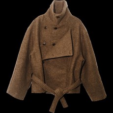 批发短款立领呢子大衣女秋冬装韩系轻奢名媛气质赫本风小个子毛呢外套