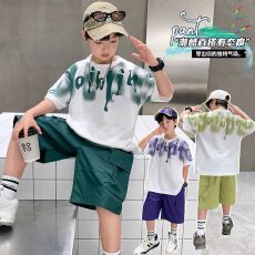 批发男<b class='q'>童</b><b class='q'>夏季</b><b class='q'>套装</b>2026新款夏装短袖中<b class='q'>大</b>儿<b class='q'>童</b>男孩洋气薄款痞帅炸街潮酷