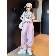 批发<b class='q'>女</b>童<b class='q'>夏</b>装<b class='q'>套装</b>2026新款大童<b class='q'>女</b>孩夏季洋气工装裤儿童潮酷穿搭爵士舞