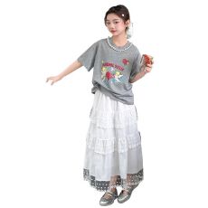 批发女<b class='q'>童</b><b class='q'>夏</b>套装<b class='q'>2026</b>新款初中生女孩夏季裙子两件套女大<b class='q'>童</b>夏天短袖上衣