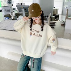 批发<b class='q'>女</b><b class='q'>童</b><b class='q'>卫衣</b>春秋款2026新款洋气儿童秋装小女孩秋季宽松POLO领上衣潮