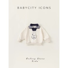 批发<b class='q'>女</b><b class='q'>童</b><b class='q'>卫衣</b>春秋款2026新款洋气儿童秋装小女孩秋季宽松POLO领上衣潮