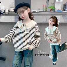 批发<b class='q'>女童</b>卫<b class='q'>衣</b>春秋款2026新款童装秋装儿童秋季学院风上衣女大童衣服潮