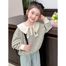 批发<b class='q'>女童</b>卫<b class='q'>衣</b>春秋款2026新款童装秋装儿童秋季学院风上衣女大童衣服潮