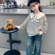 批发<b class='q'>女童</b>卫<b class='q'>衣</b>春秋款2026新款童装秋装儿童秋季学院风上衣女大童衣服潮