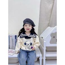 批发<b class='q'>女</b><b class='q'>童</b><b class='q'>卫衣</b>春秋款2026新款洋气儿童秋装小女孩秋季宽松POLO领上衣潮