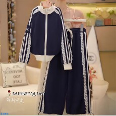 批发<b class='q'>女</b><b class='q'>童</b>2026春秋季套装新款韩版百搭长袖外套<b class='q'>宽松</b>长裤运动两件套潮