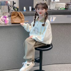 批发<b class='q'>女童</b>秋<b class='q'>装</b>2026新款大童女装洋气12岁女孩春秋运动卫衣套装初中生15