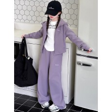 批发<b class='q'>女童</b>秋<b class='q'>装</b>2026新款大童女装洋气12岁女孩春秋运动卫衣套装初中生15