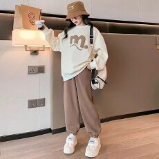 批发<b class='q'>儿童</b>卫衣女童秋装套装2026新款洋气时髦运动两件套中大童春季童装