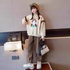 批发<b class='q'>女</b><b class='q'>童</b>运动套装秋装2025新款洋气中大童儿童春秋女孩卫衣卫裤两件套