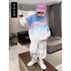 批发儿<b class='q'>童装</b><b class='q'>男</b>童秋装套装2025新款网红<b class='q'>男</b>孩春秋款卫衣两件套帅气秋季潮