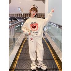 批发2025新款春秋女童网红运动套装洋气长袖长裤霸气大童<b class='q'>儿童</b>两件套