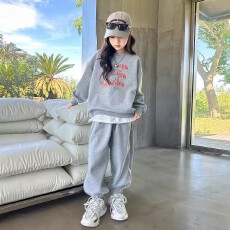 批发2025新款春秋女<b class='q'>童</b><b class='q'>网红</b>运动<b class='q'>套装</b>洋气长袖长裤霸气大<b class='q'>童</b>儿<b class='q'>童</b>两件套