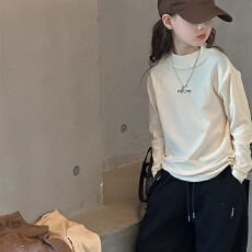 批发韩国DEMESSI女童长袖T恤秋冬2025新款<b class='q'>儿童</b>德绒打底衫大童上衣女