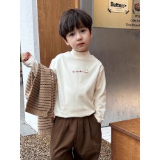 批发女童打底衫秋装2025新款秋冬内搭大童长袖<b class='q'>T</b><b class='q'>恤</b>春秋半高领儿童上衣
