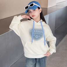 批发秋冬新款女童加绒卫衣套装<b class='q'>儿童</b>中大童洋气加绒上衣牛仔<b class='q'>裤</b>两件套潮