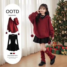 批发女大童巨好看连衣裙2026马年本命年衣服女童高级感富家小千金裙子