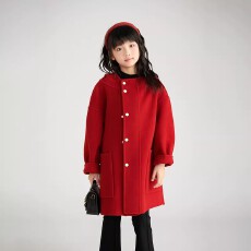 批发双面绒复合红色真超 原版质量 女<b class='q'>童</b><b class='q'>拜年</b>服冬<b class='q'>装</b><b class='q'>中大</b>儿<b class='q'>童</b>