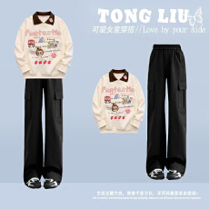 批发<b class='q'>女</b><b class='q'>童</b><b class='q'>套装</b>2026新款韩版上衣裤子今年流行爆款女孩两件套