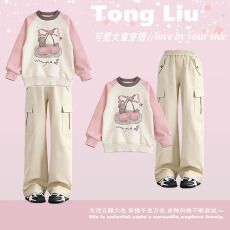 批发<b class='q'>女</b><b class='q'>童</b>卫衣<b class='q'>套装</b>2026新款中大童半身裙儿童Polo领‌上衣一整套穿搭