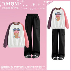 批发<b class='q'>女童</b>卫<b class='q'>衣</b>套装2026新款中大童<b class='q'>半身裙</b>儿童Polo领‌上衣一整套穿搭