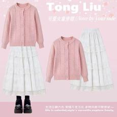 批发<b class='q'>女童</b>卫<b class='q'>衣</b>套装2026新款中大童<b class='q'>半身裙</b>儿童Polo领‌上衣一整套穿搭