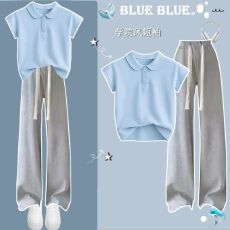 批发女童<b class='q'>夏</b>季套<b class='q'>装</b>2026新款<b class='q'>短袖</b>半身裙女孩衣服中大童独特漂亮两件套裙