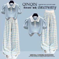 女童夏季套装2026新款短袖半身裙女孩衣服中大童独特漂亮两件套裙