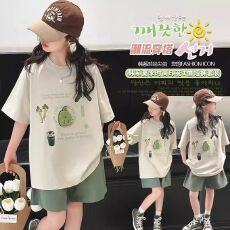 批发<b class='q'>女童</b>夏<b class='q'>季</b>套装2026新款短袖<b class='q'>半身裙</b>女孩衣服中大童独特漂亮两件套裙