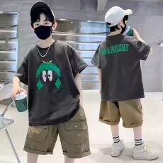 批发儿<b class='q'>童装</b>男童夏装套装2026<b class='q'>新款</b>中大童夏季运动夏款男孩薄款酷帅气潮