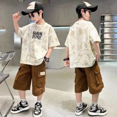 批发<b class='q'>男</b><b class='q'>童</b>夏季套装2026<b class='q'>新款</b>儿<b class='q'>童装</b>夏装潮帅气时髦男孩短袖运动夏款衣服