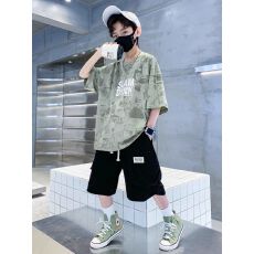 批发<b class='q'>男</b><b class='q'>童</b>夏季套装2026<b class='q'>新款</b>儿<b class='q'>童装</b>夏装潮帅气时髦男孩短袖运动夏款衣服