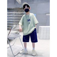 批发儿<b class='q'>童装</b><b class='q'>男</b>童夏装套装2026新款运动夏季中大童夏款<b class='q'>男</b>孩薄款酷帅气潮