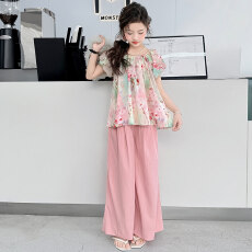 批发女童网红运动<b class='q'>套装</b>秋装2026新款洋气长袖长裤霸气大童<b class='q'>儿童</b>两件套