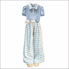 批发女童夏季短袖T恤2026新款<b class='q'>亲子装</b>纯棉休闲印花夏装圆领初中生上衣