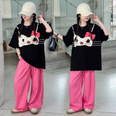 批发女童夏装2026<b class='q'>新款</b>小宝宝中大童韩版洋气儿童装百搭潮休闲女孩夏季