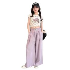 批发<b class='q'>女</b><b class='q'>童</b>套装夏季薄款儿童夏装2026新款女孩裙裤半身裙长裙中大童冰丝