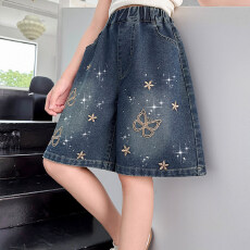 批发<b class='q'>女</b>童<b class='q'>夏</b>季<b class='q'>休闲</b><b class='q'>牛仔</b><b class='q'>短裤</b>2026夏装新款<b class='q'>女</b>大童洋气时尚五分裤<b class='q'>女</b>孩裤子