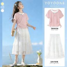 批发优优1点女童<b class='q'>夏</b>装<b class='q'>连衣裙</b>2026新款儿童公主裙子<b class='q'>夏</b>季短袖女孩网纱裙