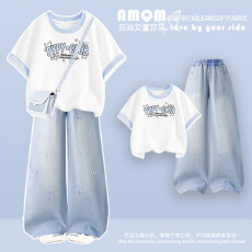 批发原版面料和做工2026新款小清新正肩撞色短袖t恤女假两件娃娃