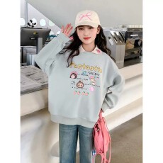 批发女童2026新款春款套装新时髦超洋气儿童两件套<b class='q'>牛仔裤</b>套装