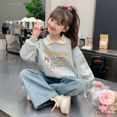 批发女童2026新款春款<b class='q'>套装</b>新时髦超洋气<b class='q'>儿童</b>两件套
